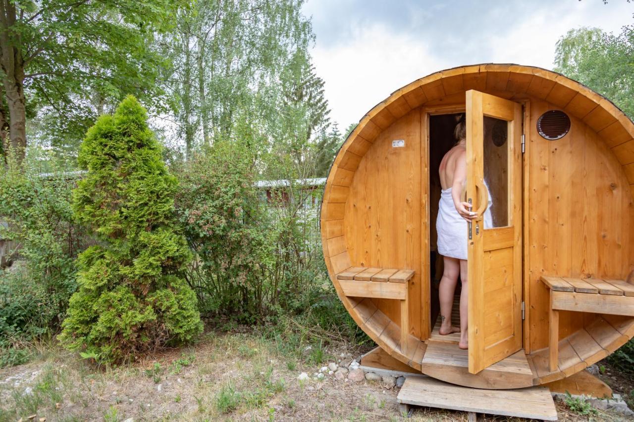 Am Grimnitzsee Gemutliches Tiny House Bungalow Mit Sauna Und Kamin Joachimsthal Esterno foto